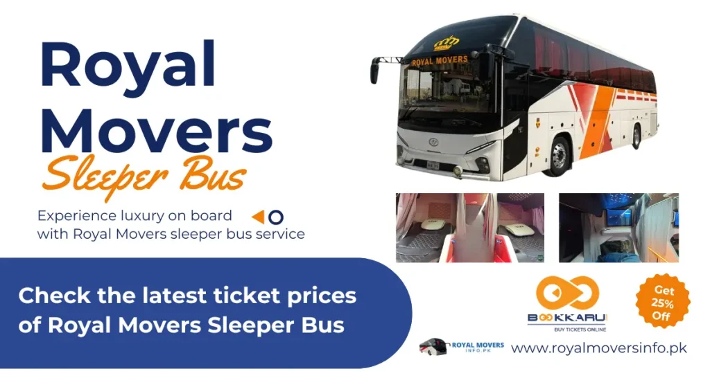 royal movers sleeper bus ticket price